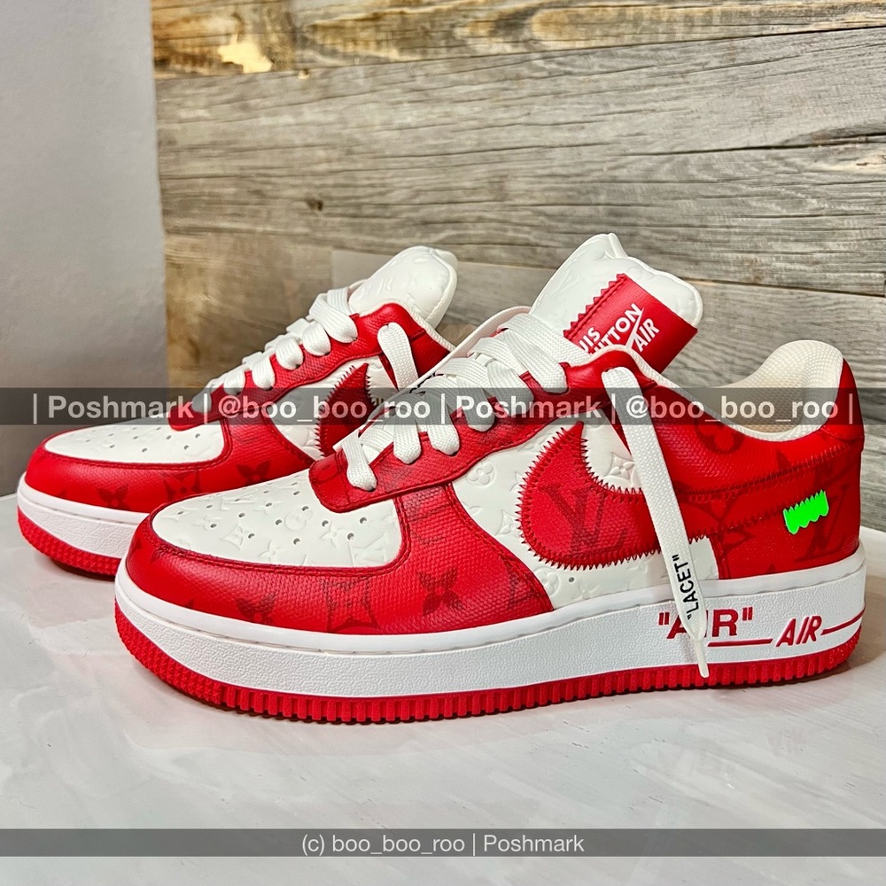 NWT 🆕 Nike Air Force 1 Louis Vuitton Low Sneakers, by Virgil Abloh, Sp/Su2022 - Picture 2 of 15